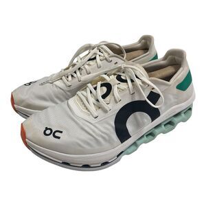 On Cloudboom Echo Sneakers Women's White Mint Lace Up Running Shoes Size 8.5